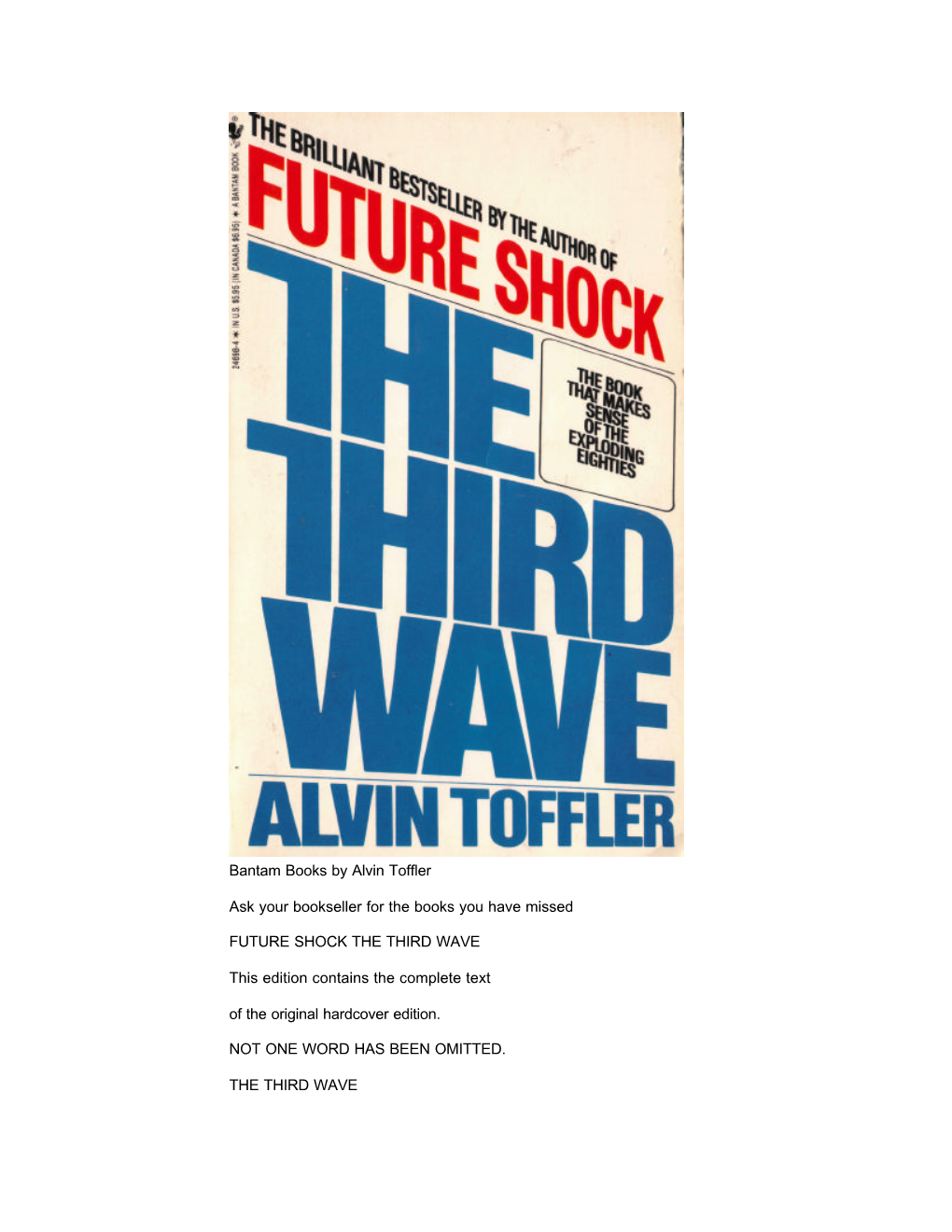 3Rdwave by Alvin Toffler