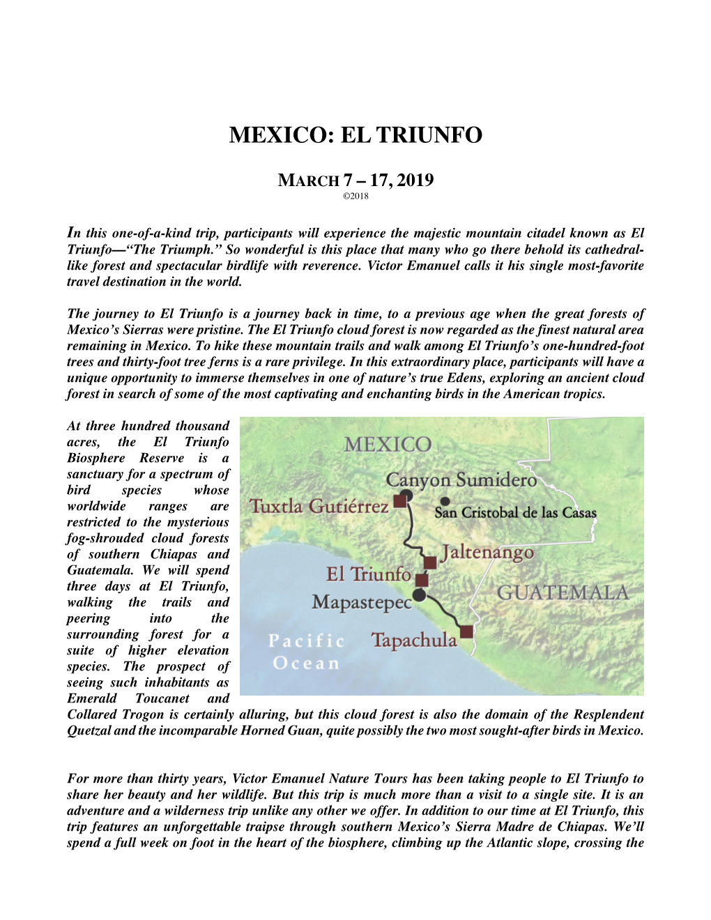 Mexico: El Triunfo