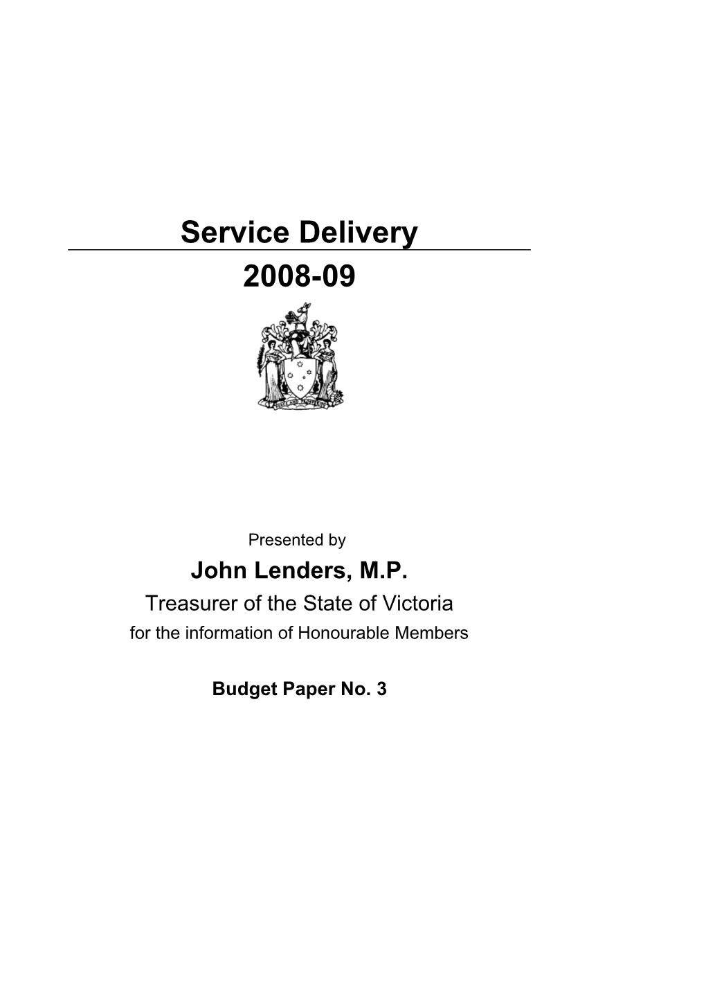 Service Delivery