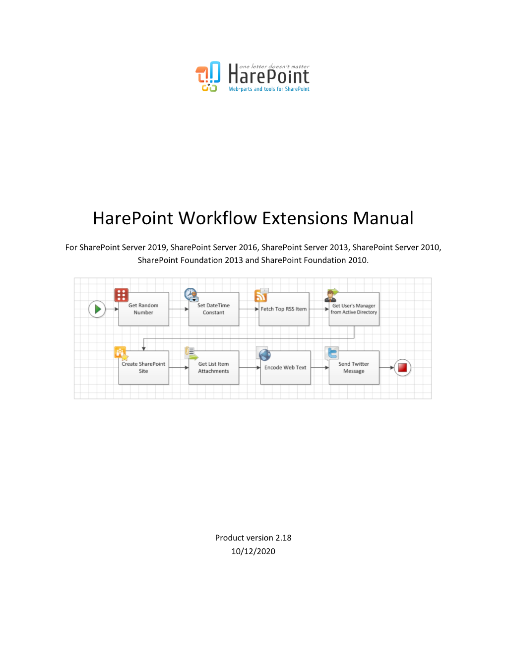 Harepoint Workflow Extensions Manual