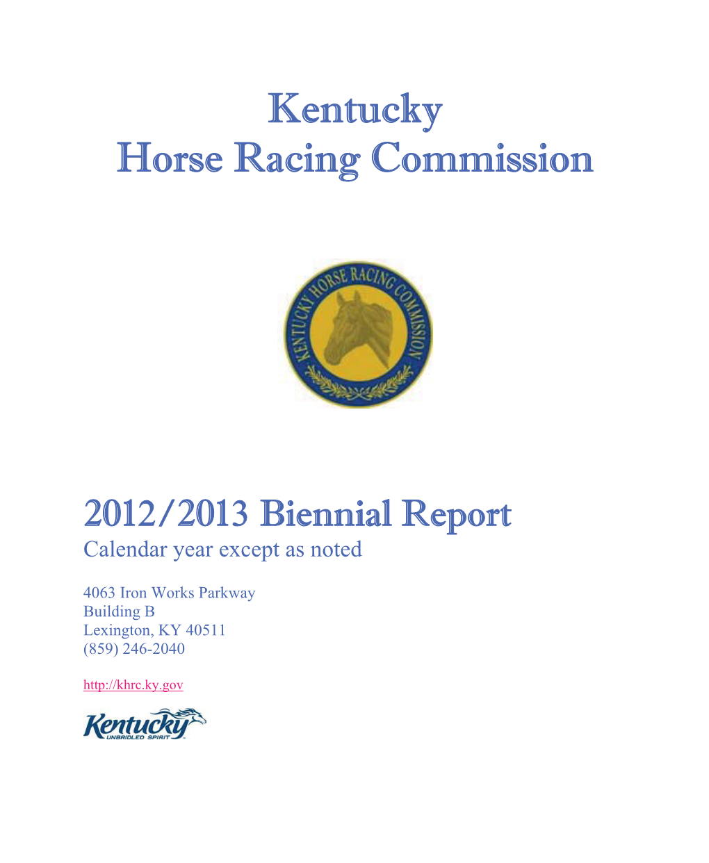 Biennial Report 2012-2013