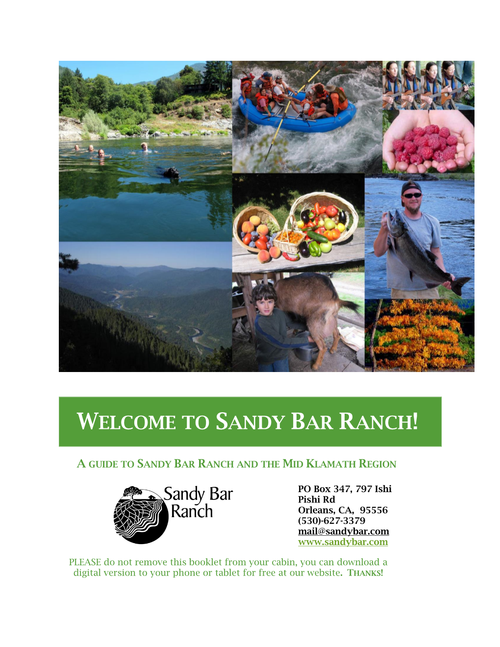 Guide to Sandy Bar Ranch and the Mid Klamath Region