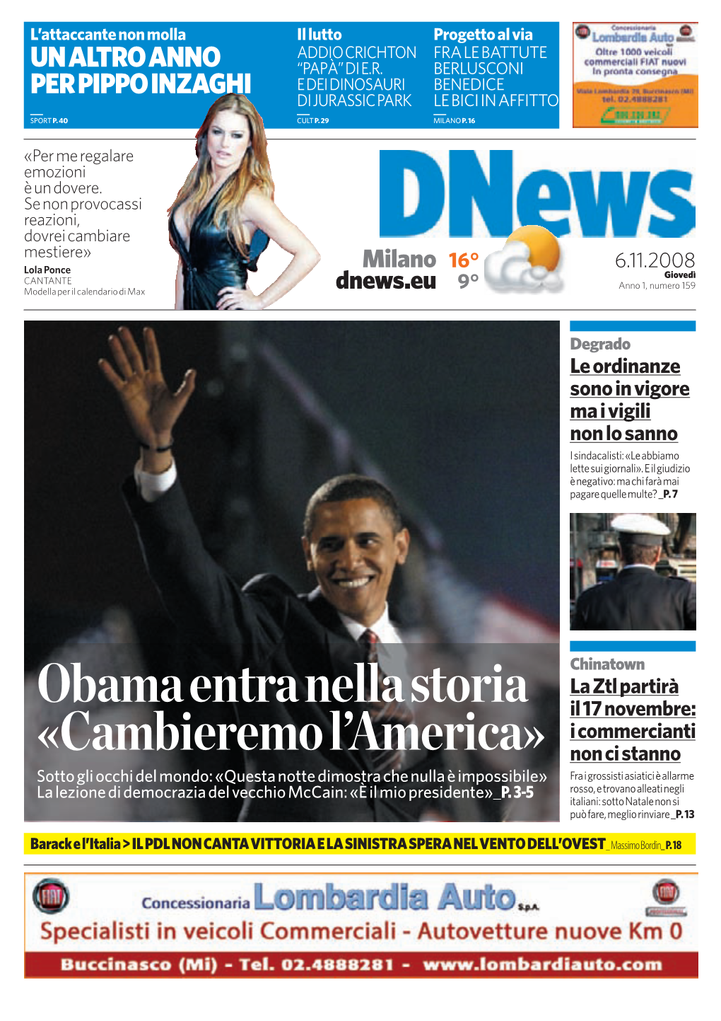 Obama Entra Nella Storia