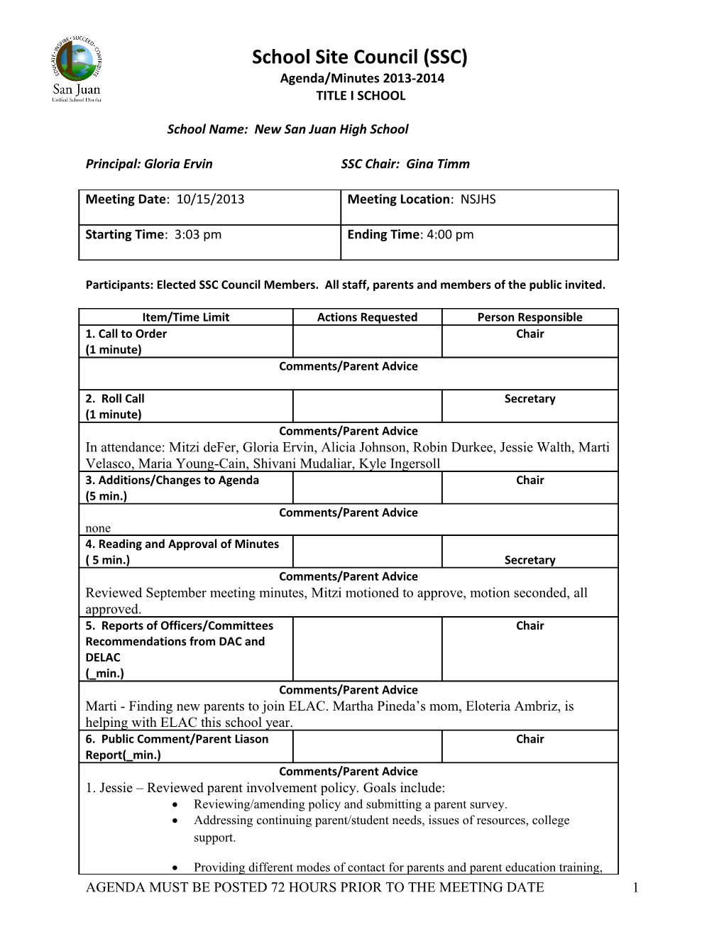 SSC Agenda-Minutes Template 11-12 s1