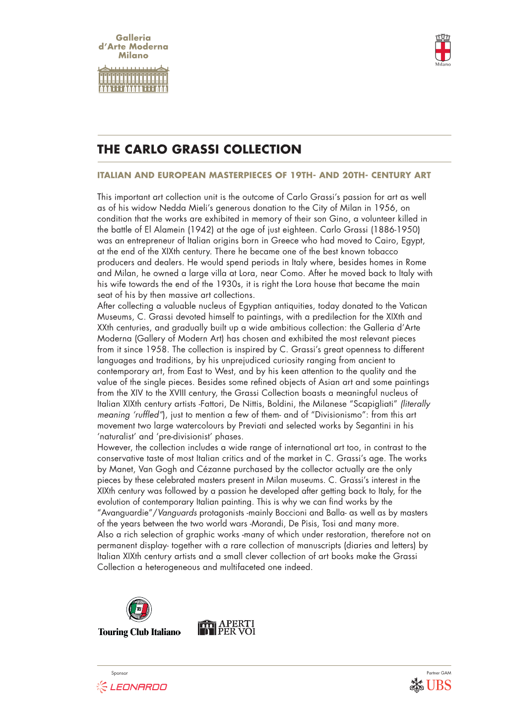 The Carlo Grassi Collection