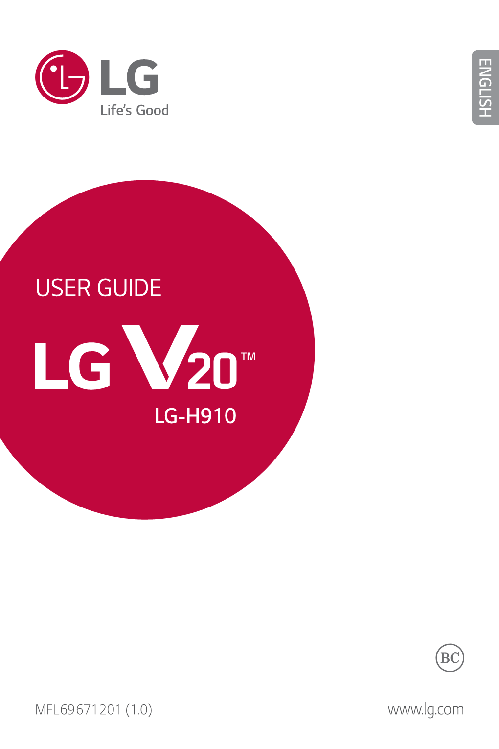 USER GUIDE ENGLISH About This User Guide Thank You for Choosing This LG Product
