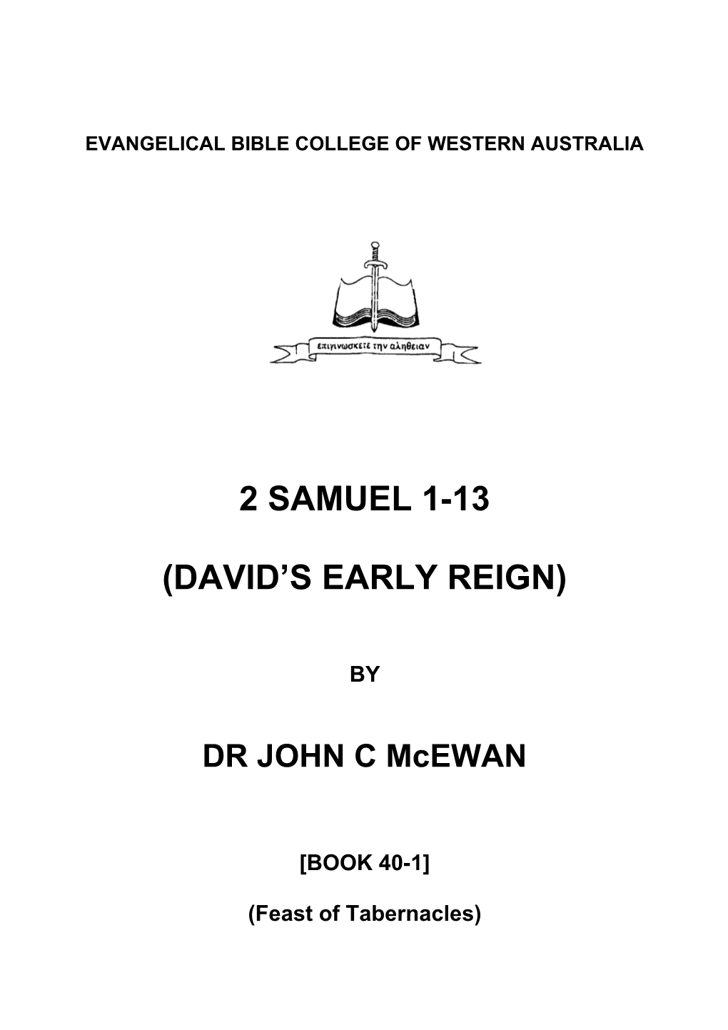 Evangelical Bible College of Western Australia s9