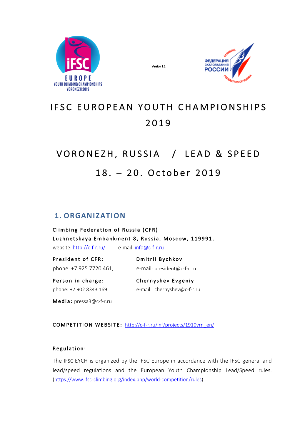 Ifsc European Youth Championships 2019