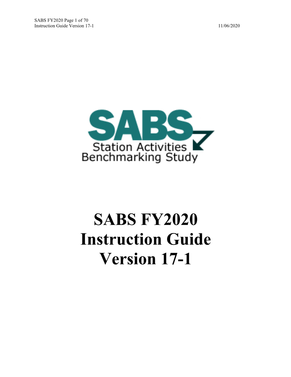 SABS Instructions