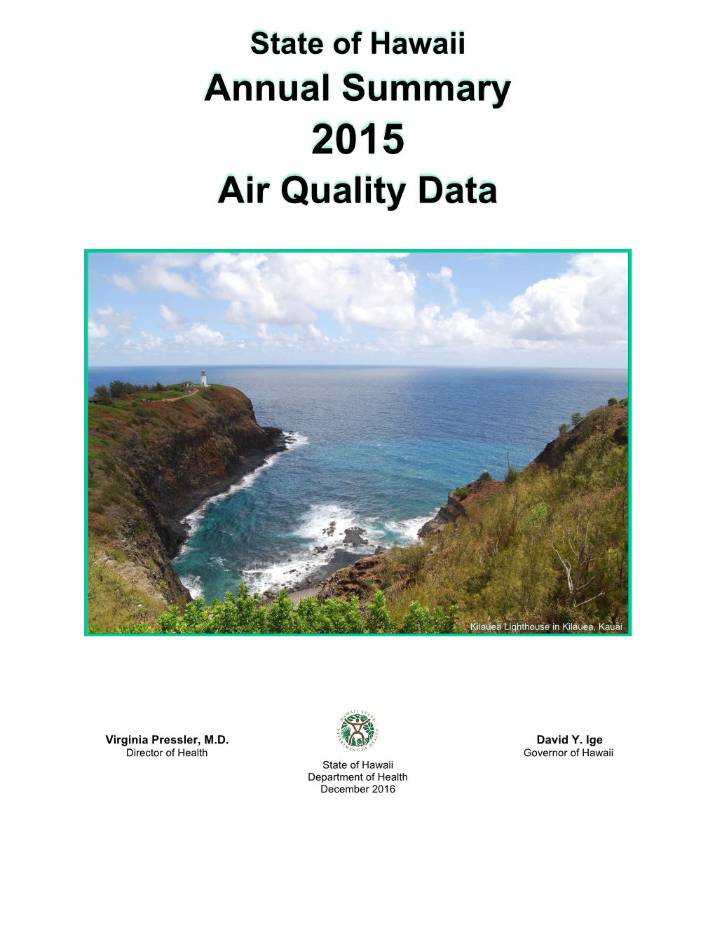 Annual Summary Air Quality Data