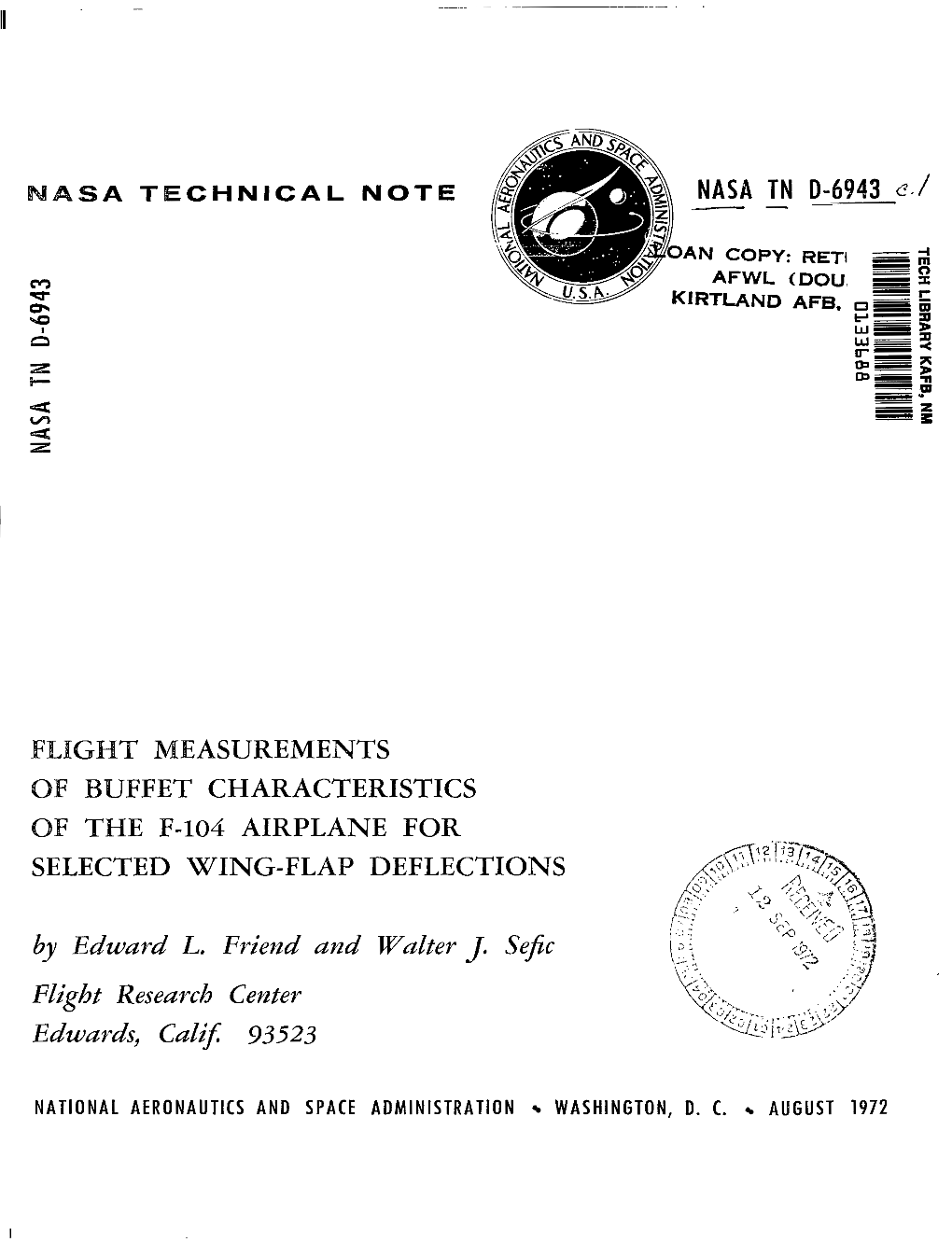 Nasa Technical Note