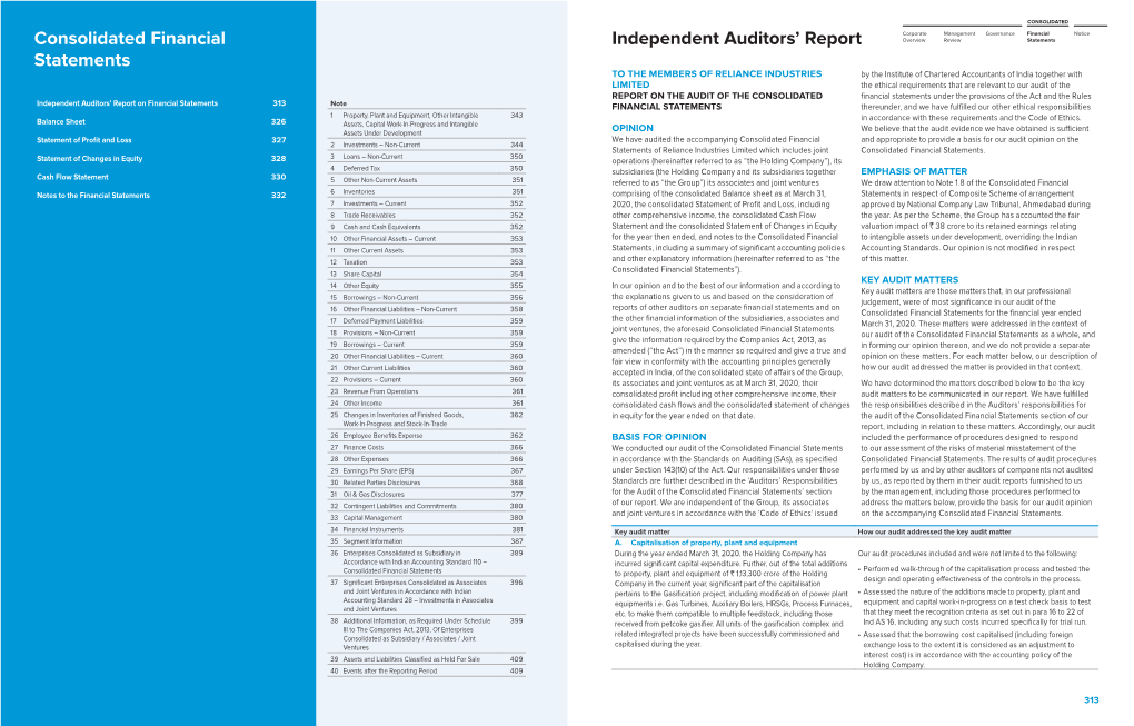 Independent Auditors' Report Consolidated Financial Statements