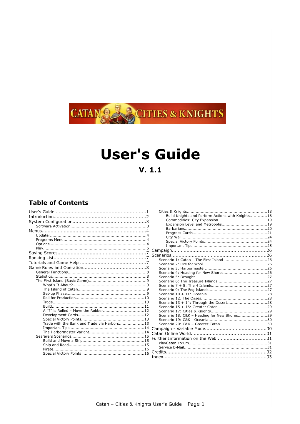 User's Guide V