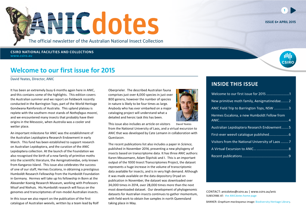 Anicdotes • ISSUE 1 AUGUST 2012