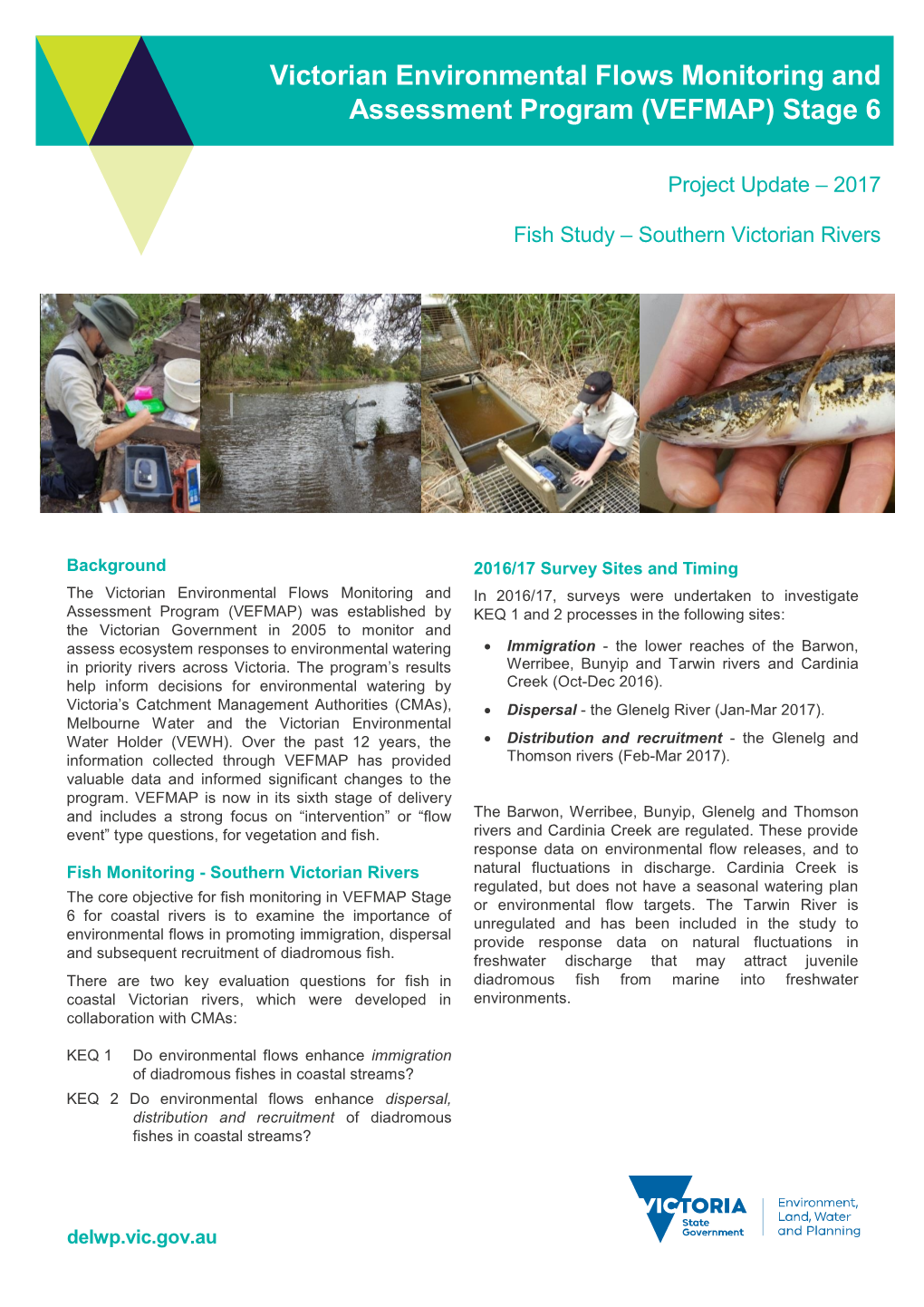 Victorian Environmental Flows Monitoring and Assessment Program (VEFMAP) Stage 6