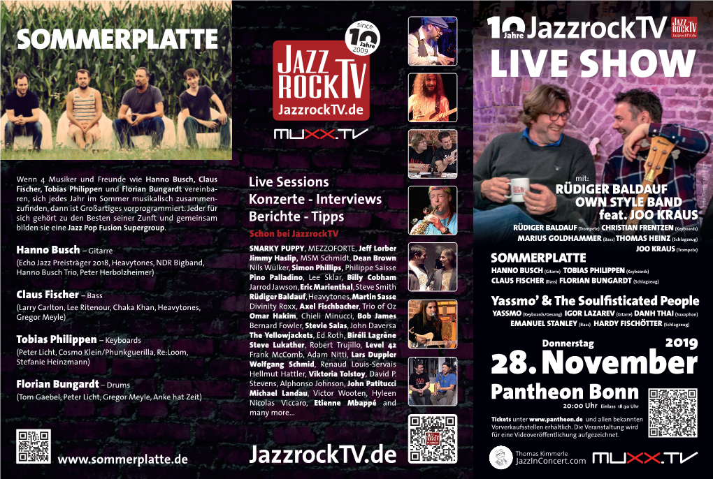 LIVE SHOW Jazzrocktv.De