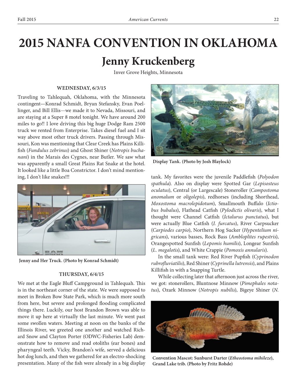 2015 NANFA CONVENTION in OKLAHOMA Jenny Kruckenberg Inver Grove Heights, Minnesota