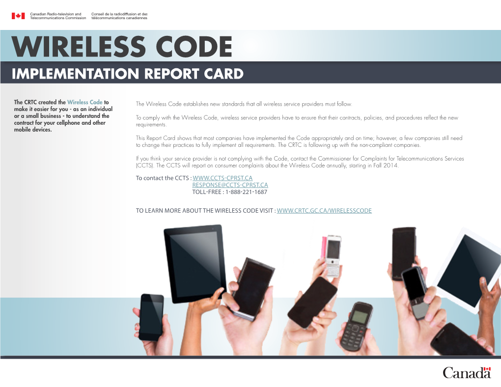 Wireless Code Implementation Report Card