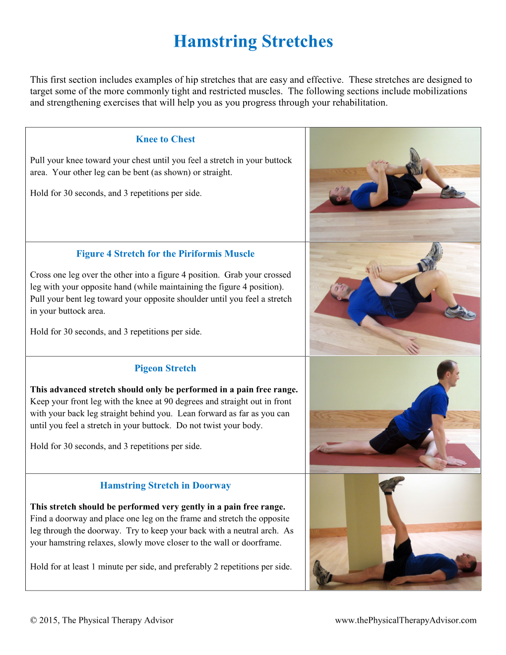 Hamstring Stretches