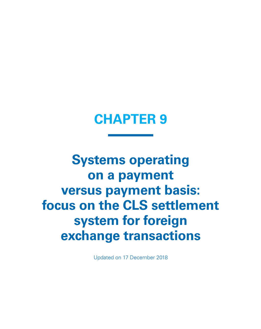 Focus on the CLS Settlement System for Foreign Exchange Transactions