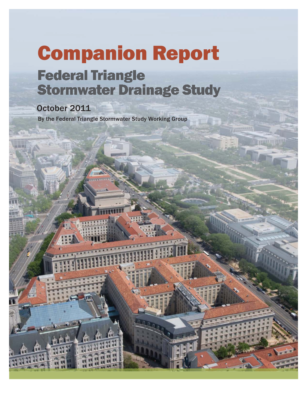 Companion Report, Federal Triangle Stormwater Drainage Study