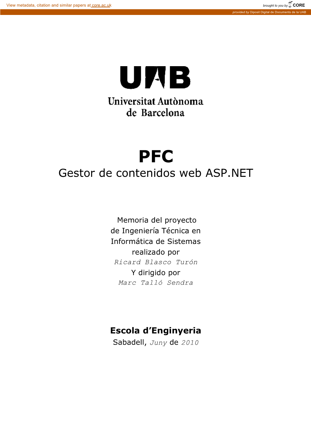 Gestor De Contenidos Web ASP.NET