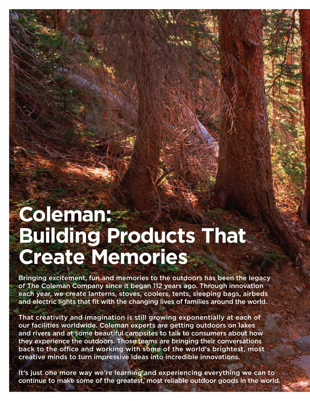 Coleman Catalog 2013