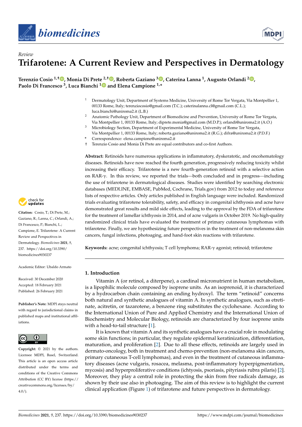 Trifarotene: a Current Review and Perspectives in Dermatology