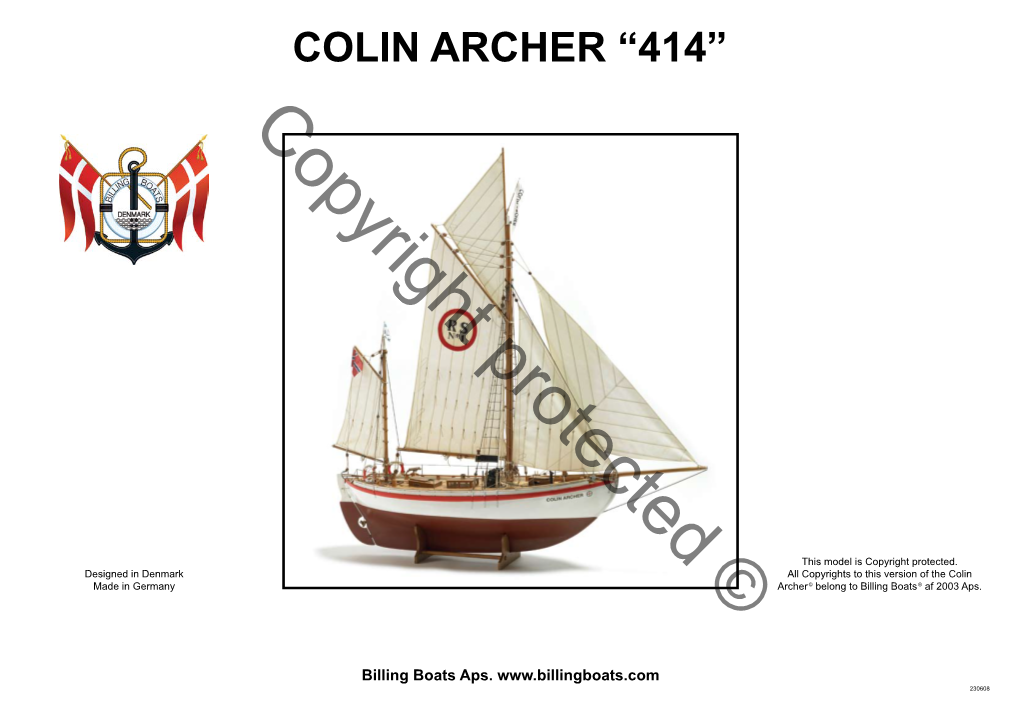 COLIN ARCHER “414” Copyright