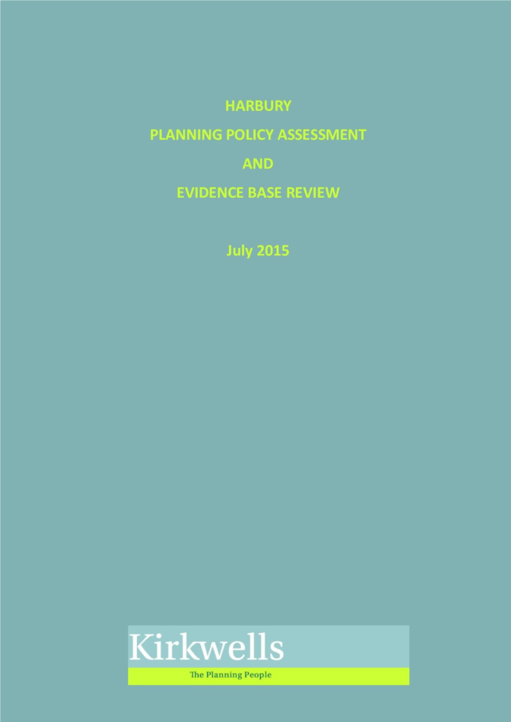 Harbury Planning Policy Background