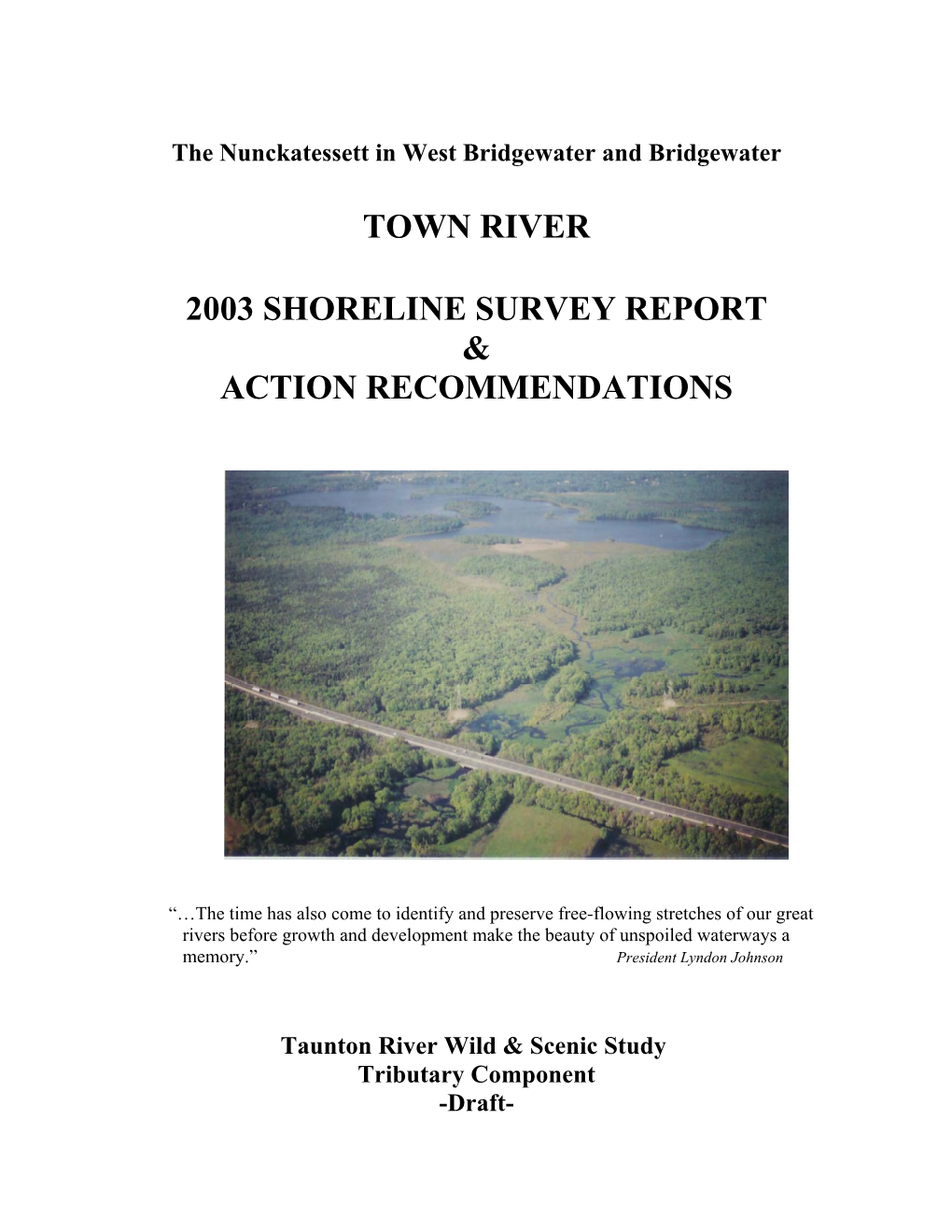 Town River Shoreline Survey