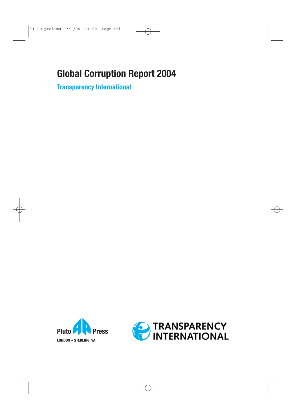 Global Corruption Report 2004 Transparency International