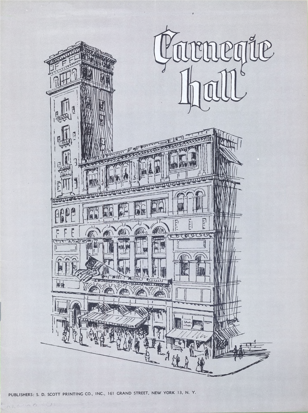 Sd Scott Printing Co., Inc., 161 Grand Street, New York 13, Ny