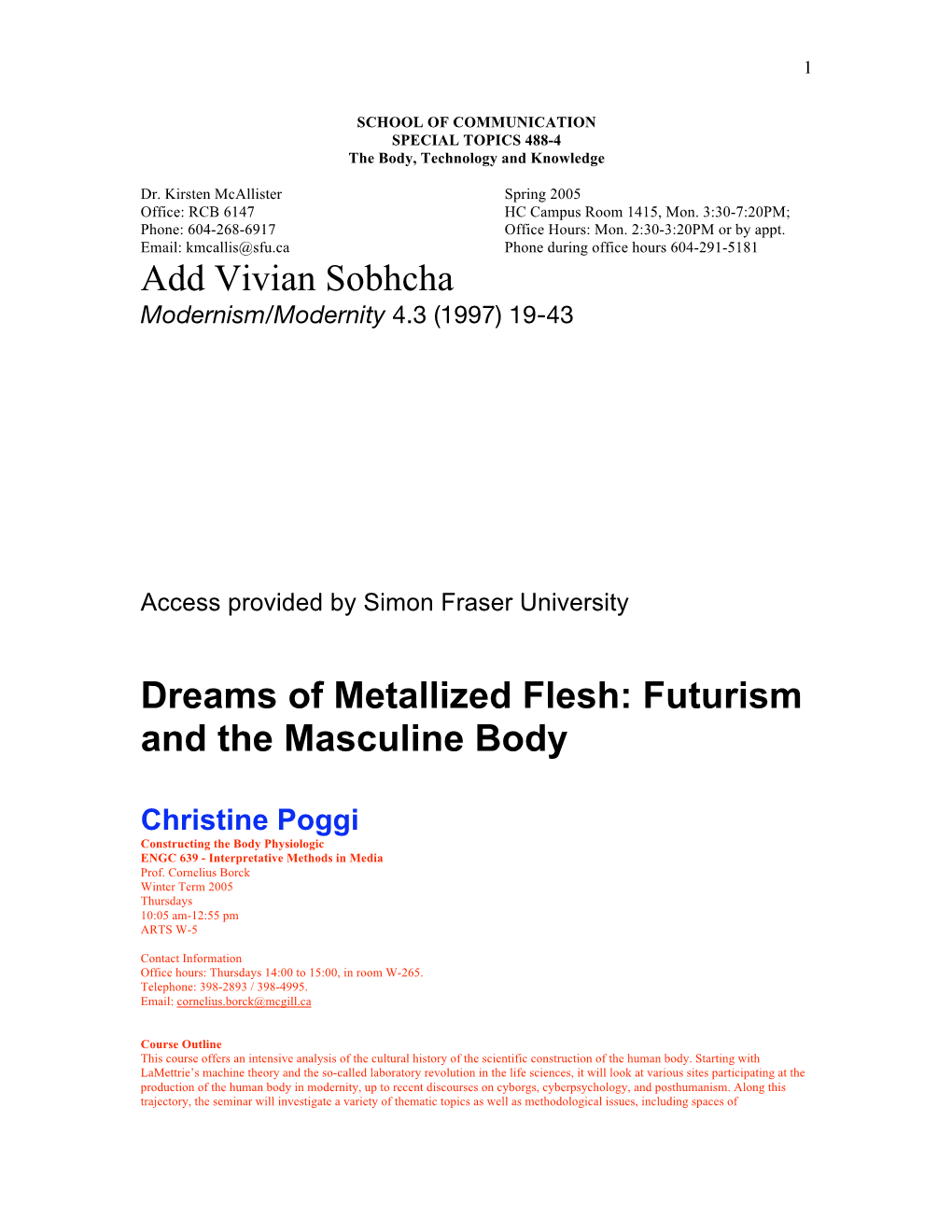 Futurism and the Masculine Body