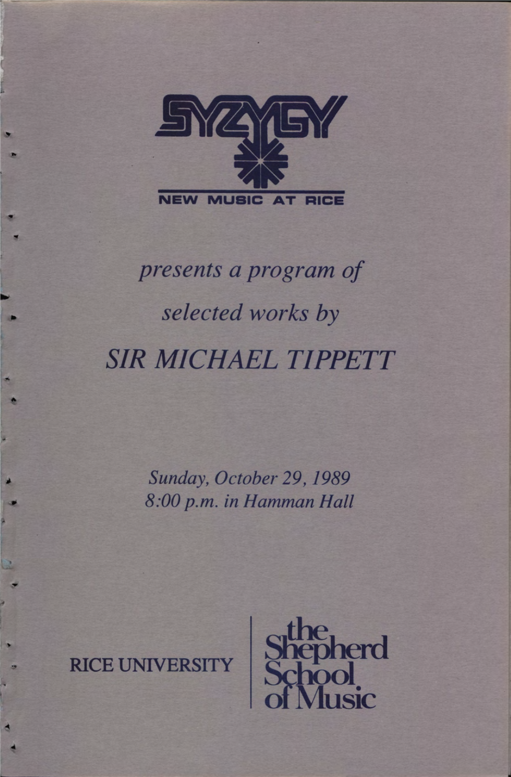 Sir Michael Tippett