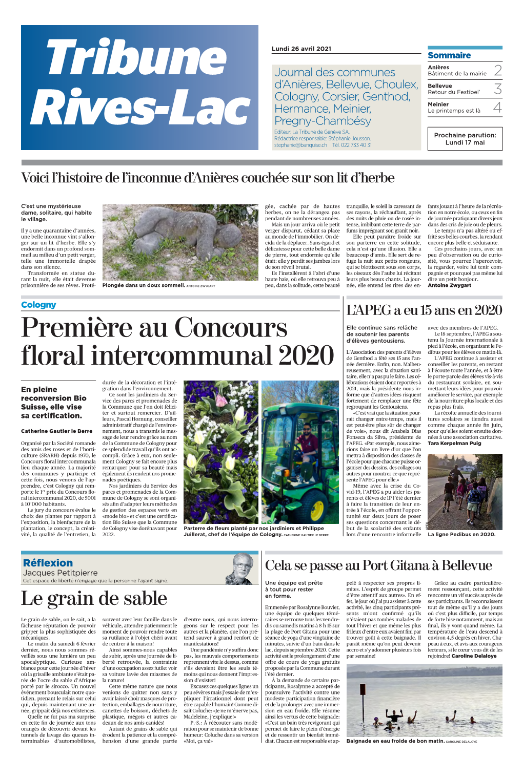 Première Au Concours Floral Intercommunal 2020