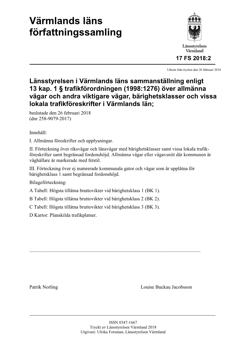 Värmlands Läns Författningssamling