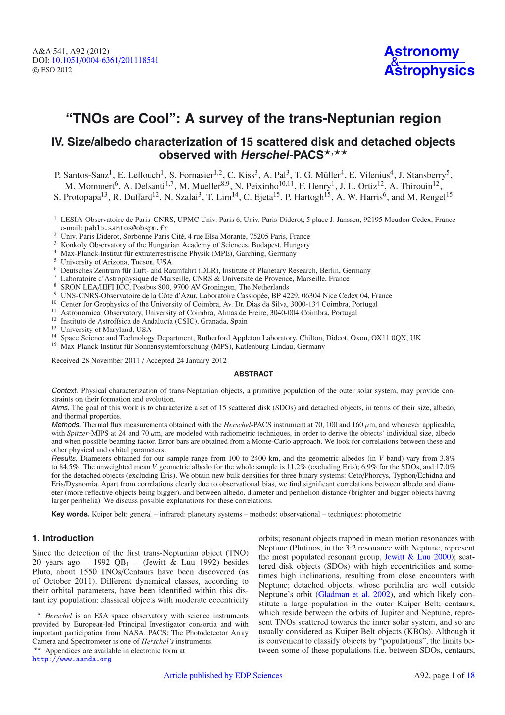 “Tnos Are Cool”: a Survey of the Trans-Neptunian Region IV