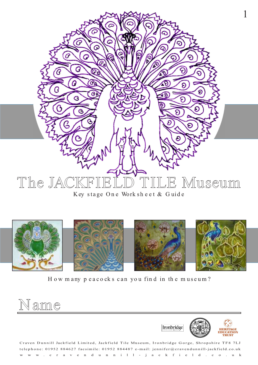 Name the JACKFIELD TILE Museum