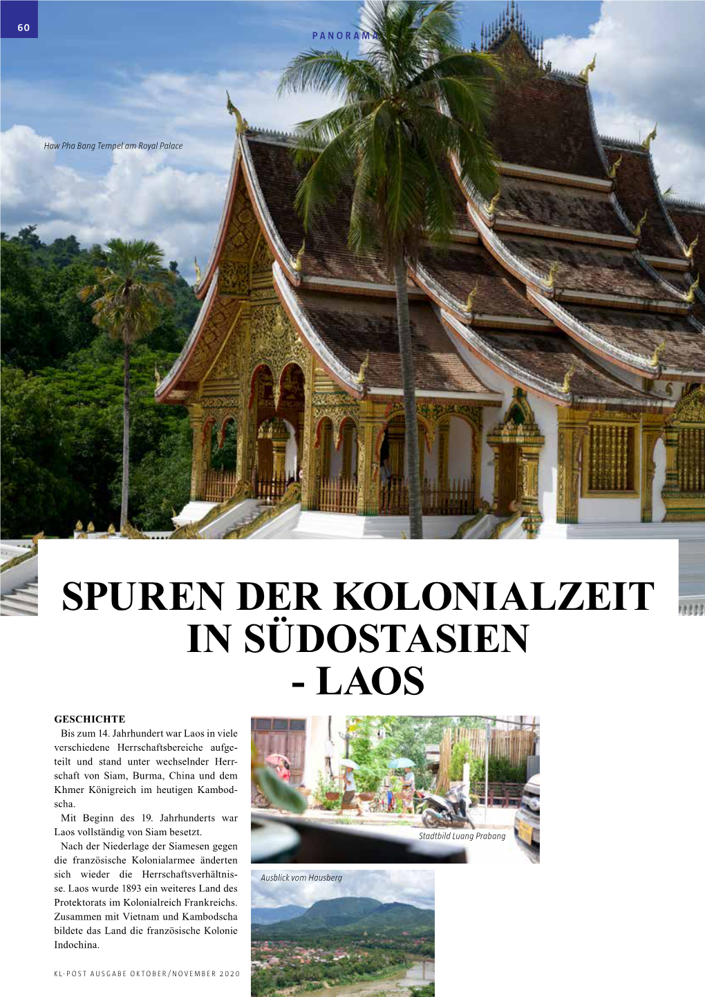 Spuren Der Kolonialzeit in Südostasien - Laos