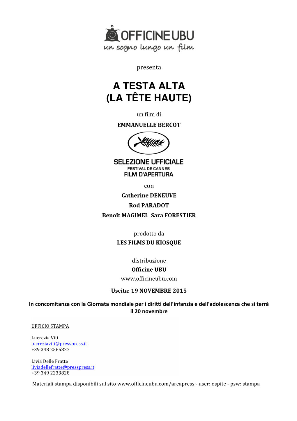 A Testa Alta (La Tête Haute)