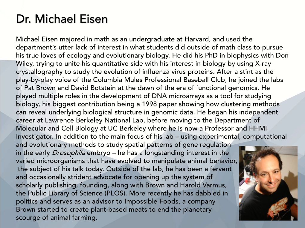 Dr. Michael Eisen