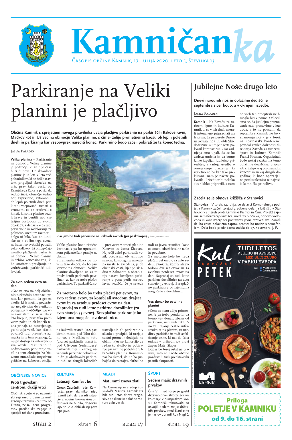 Parkiranje Na Veliki Planini Je Plačljivo