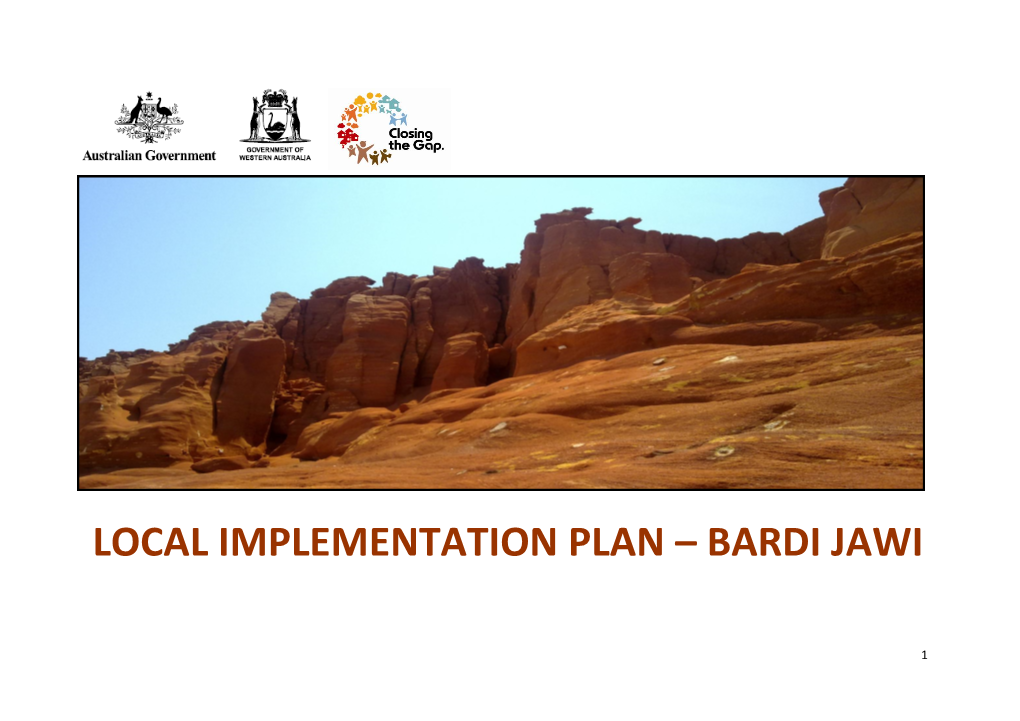 Local Implementation Plan – Bardi Jawi