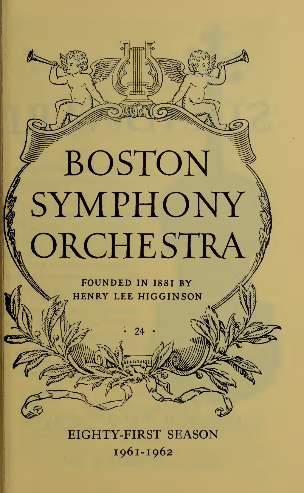 Boston Symphony Orchestra Concert Programs, Season 81, 1961-1962