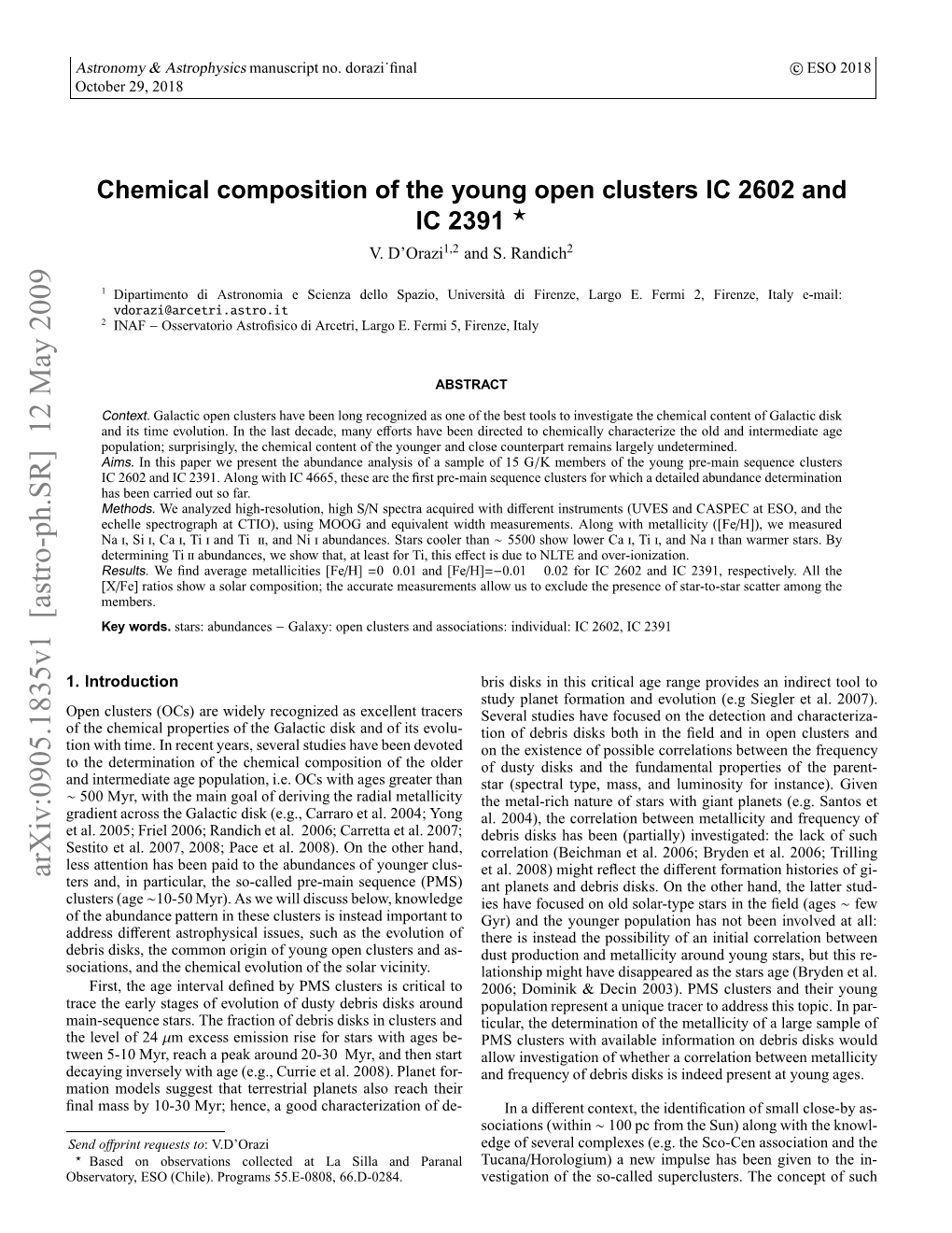 Chemical Composition of the Young Open Clusters IC 2602 and IC 2391