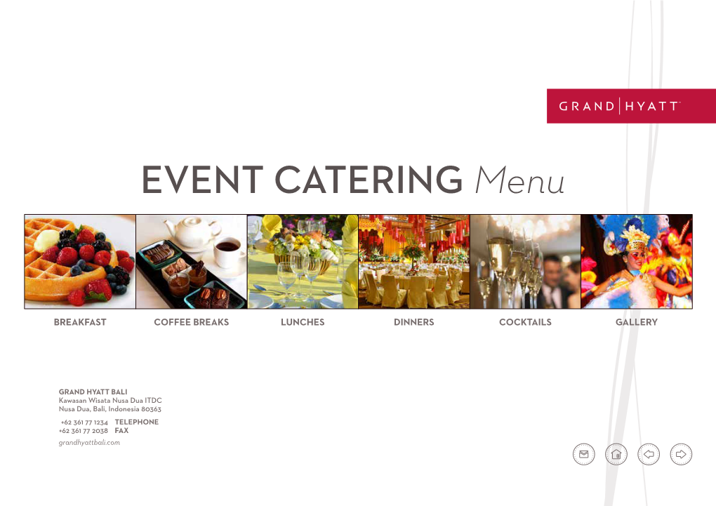 EVENT CATERING Menu