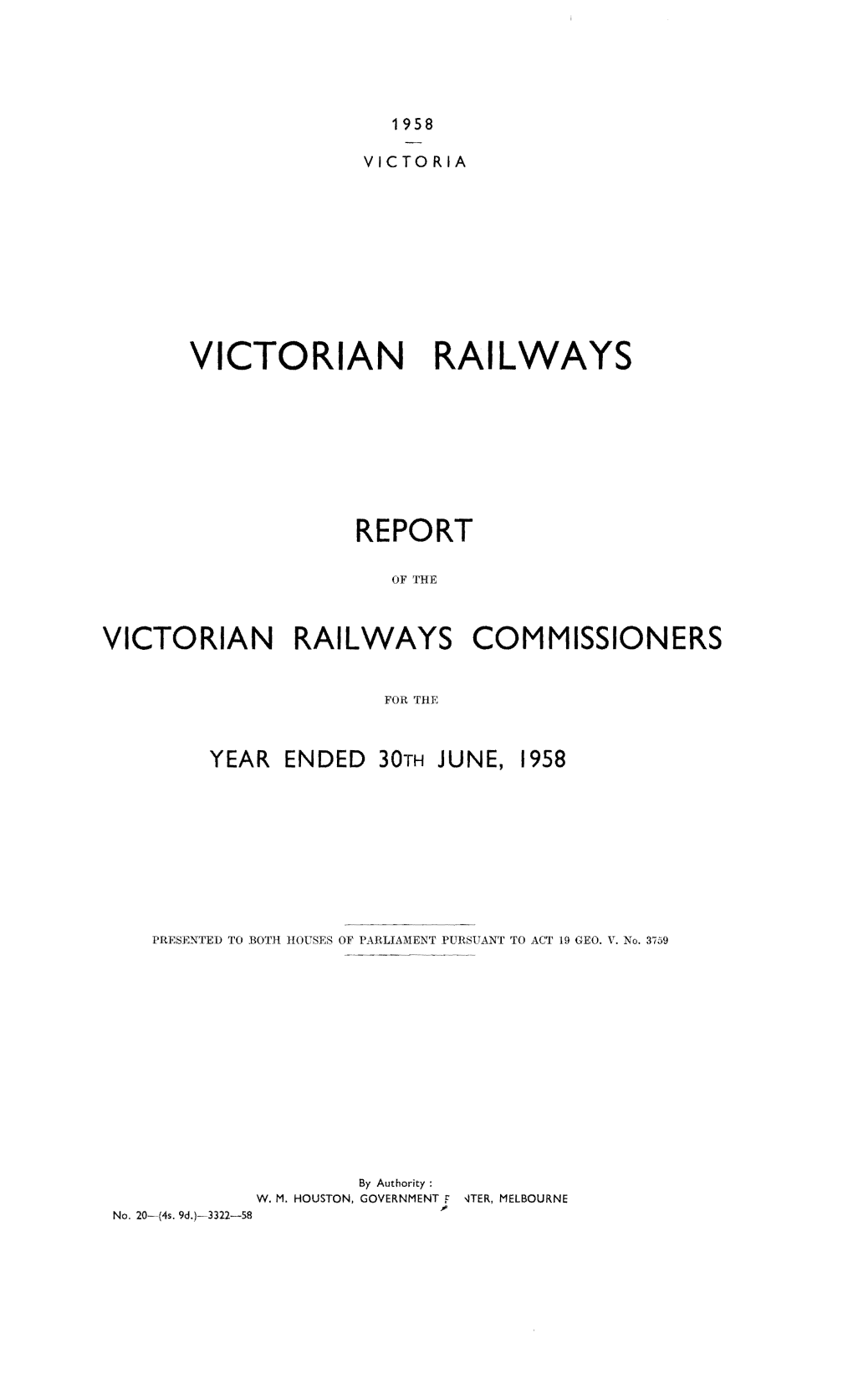 VR Annual Report 1958