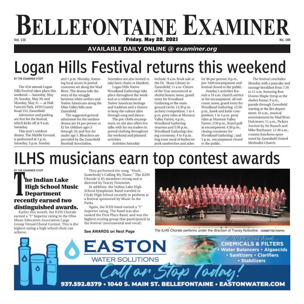 BELLEFONTAINE EXAMINER ONLINE @ Examiner.Org HUBBARD PUBLISHING CO