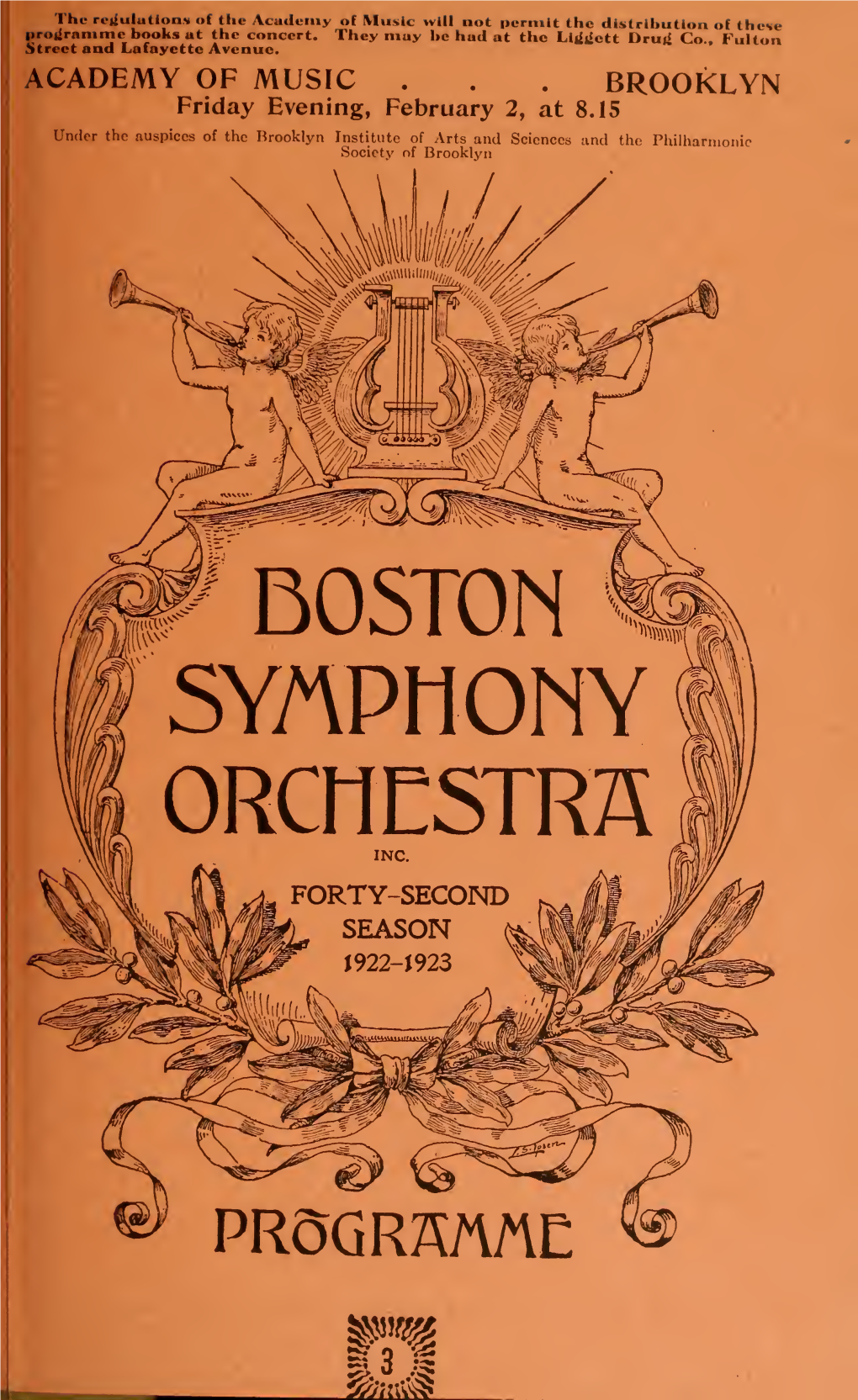 Boston Symphony Orchestra Concert Programs, Season 42,1922-1923, Trip